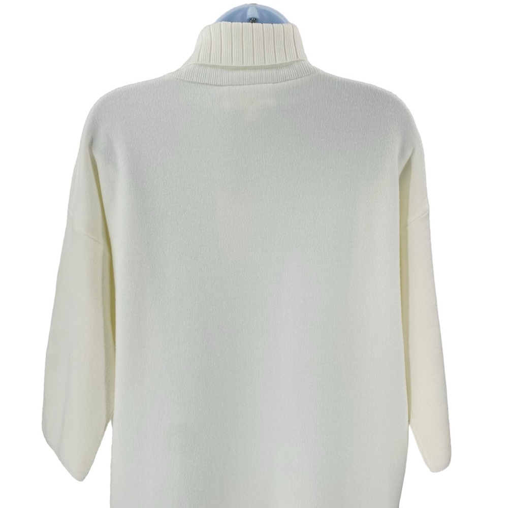 Pomander Place | NEW Winter White Vivianne Turtleneck Sweater Mini Dress Size S - Picture 8 of 11